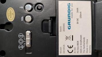 Te koop Grundig QH-831A draadloze deurbel beschikbaar voor biedingen