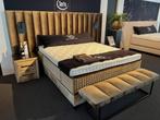 Demo: Serta boxspring Tube XL incl. nachtkasten en bedbank, Overige kleuren, Ophalen of Verzenden, 180 cm, 200 cm