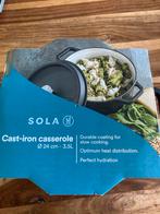 Sola Gietijzeren Braadpan 24cm - Nieuw, Huis en Inrichting, Keuken | Potten en Pannen, Kookpan of Snelkookpan, Nieuw, Ophalen of Verzenden