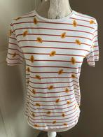 Wit shirt met print van Pull&Bear. Maat XS. Nieuw!, Verzenden, Wit, Nieuw, Korte mouw