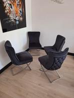 Eric kuster style eetkamerstoelen, Huis en Inrichting, Stoelen, Ophalen, Zwart, Zo goed als nieuw, Vier