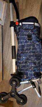 Boodschappen trolley voor de trap en met veel extra's., Ophalen of Verzenden, 30 cm of meer, Uitschuifbare handgreep