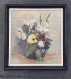 schilderij stilleven bloemen J. van der Zee, Antiek en Kunst, Kunst | Schilderijen | Klassiek, Ophalen of Verzenden