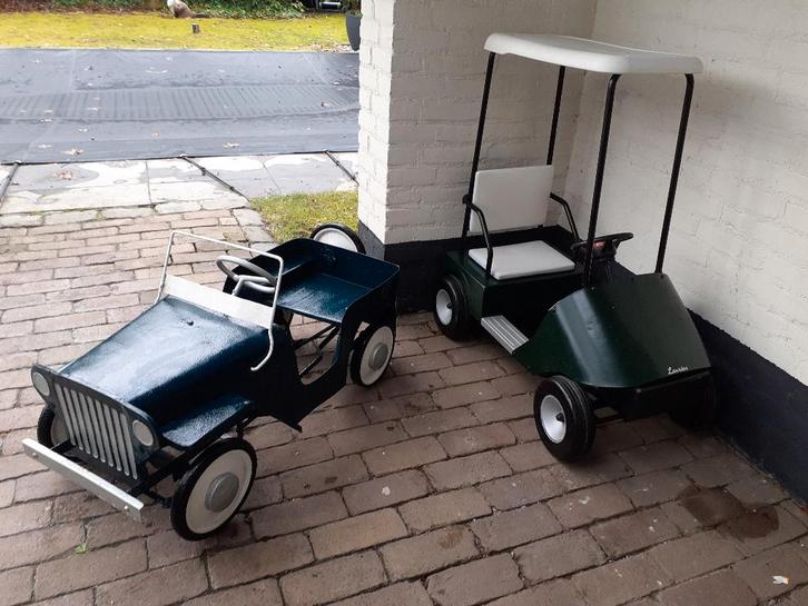 Torck Willy Jeep trapauto  (jaren 60), Antiek en Kunst, Antiek | Speelgoed, Ophalen