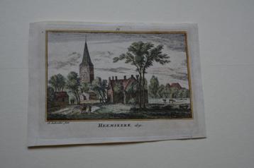 HEEMSKERK Handgekleurde Kopergravure A. RADEMAKER1792 E59 beschikbaar voor biedingen