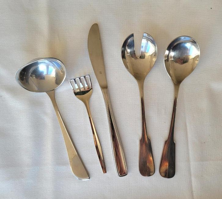 WMF  Cromargan bestek Solo, Heilbrunn e.a., Huis en Inrichting, Keuken | Bestek, Zo goed als nieuw, Los bestek, Rvs of Chroom