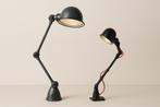 Industriele werkplaatslamp jielde fostoria, Huis en Inrichting, Lampen | Tafellampen, Ophalen of Verzenden, Gebruikt, Minder dan 50 cm