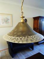 Moderne grote glazen plafond hanglamp, Ophalen, 75 cm of meer, Modern, Glas