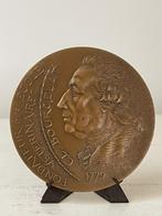 Bronzen medaille met portret van Claude Bourgelat, Postzegels en Munten, Penningen en Medailles, Ophalen of Verzenden, Brons, Buitenland