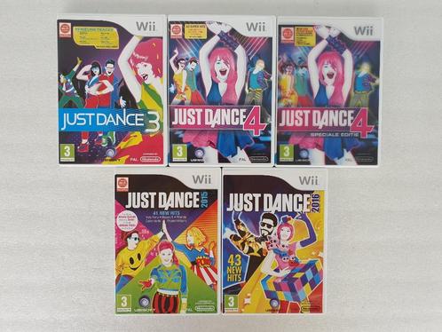 Nintendo Wii Just Dance Games, Spelcomputers en Games, Games | Nintendo Wii, Gebruikt, Muziek, 3 spelers of meer, Vanaf 3 jaar