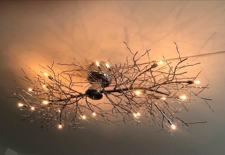 Moderne Plafondlamp - Takken Design, Huis en Inrichting, Lampen | Plafondlampen, Zo goed als nieuw, Metaal, Ophalen