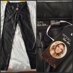 Zwarte leather llok skinny jeans - 34/XS - Heidi Klum - nieu, Ophalen of Verzenden, Nieuw, Zwart, W27 (confectie 34) of kleiner
