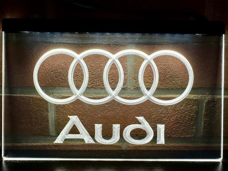 Led Lichtbord AUDI 3d neon look, Verzamelen, Merken en Reclamevoorwerpen, Nieuw, Lichtbak of (neon) lamp, Ophalen of Verzenden