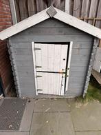 Houten speelhuisje voor in de tuin, Ophalen, Zo goed als nieuw, Hout