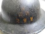 WW2 Britse helm RWW RAF, Verzamelen, Ophalen of Verzenden, Luchtmacht, Engeland, Helm of Baret