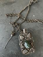 Oude snuif bottle opium flesje aan ketting indai oosters, Ophalen of Verzenden