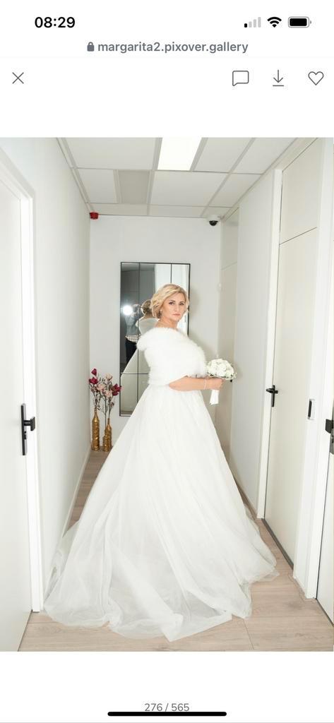 trouwjurk, Kleding | Dames, Trouwkleding en Trouwaccessoires, Gedragen, Trouwjurk, Wit, Ophalen of Verzenden