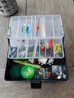 Goed gevulde viskoffer met 3 hengels, Ophalen