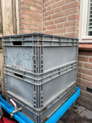Wormenbak, wormhotel, conpostwormen. Wormcompost.Startklaar. beschikbaar voor biedingen