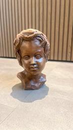 Stenen vrouwenhoofd – bruin, decoratief, Antiek en Kunst, Kunst | Beelden en Houtsnijwerken, Ophalen of Verzenden