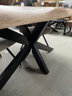 Magazijn leegverkoop boomstamtafel mangohout matrix zwart, Bruin, Nieuw, Ophalen of Verzenden, Info@wkhome.nl