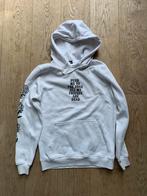 Witte Hoodie met tekst en print op mouw, Ophalen of Verzenden, Zo goed als nieuw, Wit