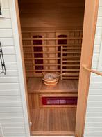 Infrasense combi sauna finse en infrarood opgietkachel licht, Sport en Fitness, Sauna, Ophalen, Zo goed als nieuw, Complete sauna