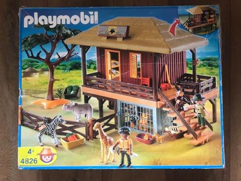 Playmobil 4826 – Safari Verzorgingspost – in originele doos, Kinderen en Baby's, Speelgoed | Playmobil, Zo goed als nieuw, Complete set