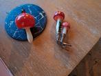 Kerst vintage paddestoelen 1x hang en 1 staande, Diversen, Kerst, Ophalen of Verzenden, Gebruikt