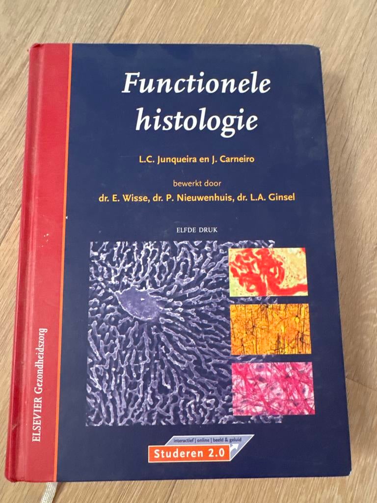 L.C. Jungueira - Functionele histologie, Ophalen of Verzenden, L.C. Jungueira; J. Carneiro, Natuurwetenschap