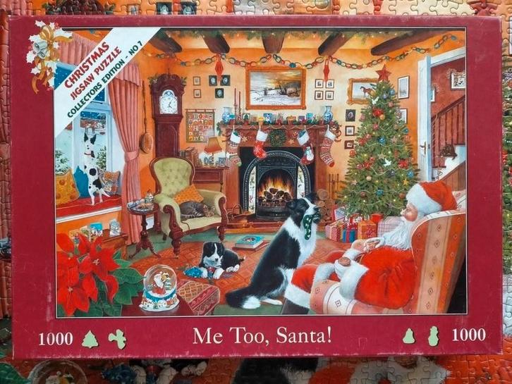 Kerstpuzzels Hop en Gibsons, Hobby en Vrije tijd, Denksport en Puzzels, Zo goed als nieuw, 500 t/m 1500 stukjes, Ophalen of Verzenden