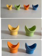 Tupperware impressions eierdopjes pastel - Set van 4, Ophalen of Verzenden, Gebruikt