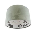 Kinderkamer HANGLAMP “Safari” mintgroen, Ophalen of Verzenden, Zo goed als nieuw, Stof