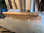 Drie houten balken 12x14cm x 2 meter, Doe-het-zelf en Verbouw, Hout en Planken, Ophalen, Zo goed als nieuw, Balk, Vuren