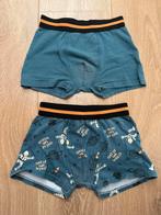 Boxershorts 2 stuks blauw/oranje maat 122/128, Gebruikt, Ophalen of Verzenden, Jongen, Nacht- of Onderkleding