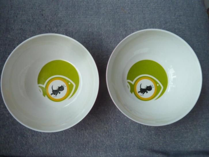 Jip en Janneke Schaaltjes en Bordjes - Hema, Huis en Inrichting, Keuken | Servies, Gebruikt, Bord(en), Overige stijlen, Overige materialen