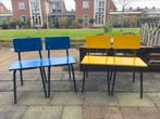 Refurbished Schoolbankjes, Kinderen en Baby's, Kinderkamer | Tafels en Stoelen, Zo goed als nieuw, Ophalen