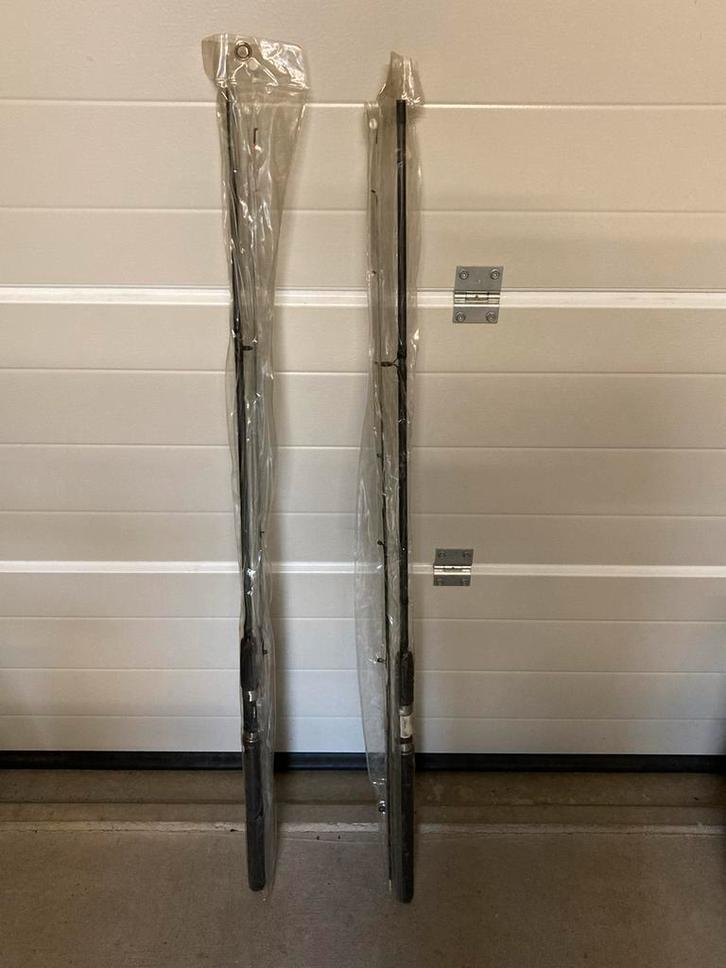 2 stuks Winkle Picker Hengel 2,40m + Extra Topje, Watersport en Boten, Hengelsport | Karpervissen, Zo goed als nieuw, Werphengel