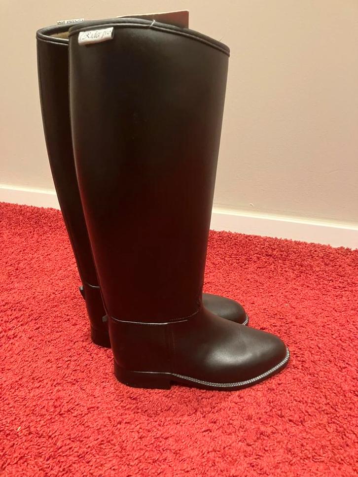 Zwarte rijlaarzen maat 42 - wijde kuit, Dieren en Toebehoren, Paardrijkleding, Zo goed als nieuw, Ophalen of Verzenden