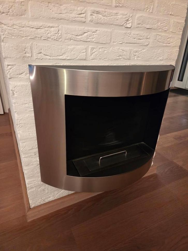 Bio ethanol haard roestvrijstaal, Huis en Inrichting, Haarden, Zo goed als nieuw, Overige soorten, Ophalen