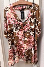 NIEUW Ophilia wit/beige/bruin/rose shirt maat 50/52, Kleding | Dames, Grote Maten, Overige kleuren, Nieuw, Ophilia, Shirt of Top