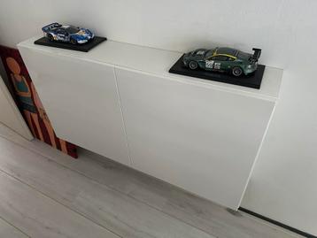 Ikea hangkast besta ondiep model dubbel plat hoogglans wit