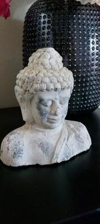 Stoer Sober Buddha Borstbeeld Steen Grijs, Ophalen of Verzenden