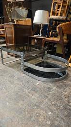 Willy rizzo glas salontafel, Huis en Inrichting, 100 tot 150 cm, Minder dan 50 cm, Rechthoekig, 50 tot 100 cm