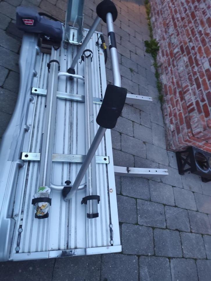 scooterdrager met elektrische lier WARN 2000camper/mobilhome, Caravans en Kamperen, Kampeeraccessoires, Gebruikt, Ophalen