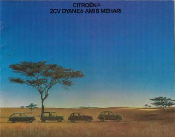 Brochure CITROËN 2CV Dyana6 Ami8 Méhari, 1977 (NL). beschikbaar voor biedingen