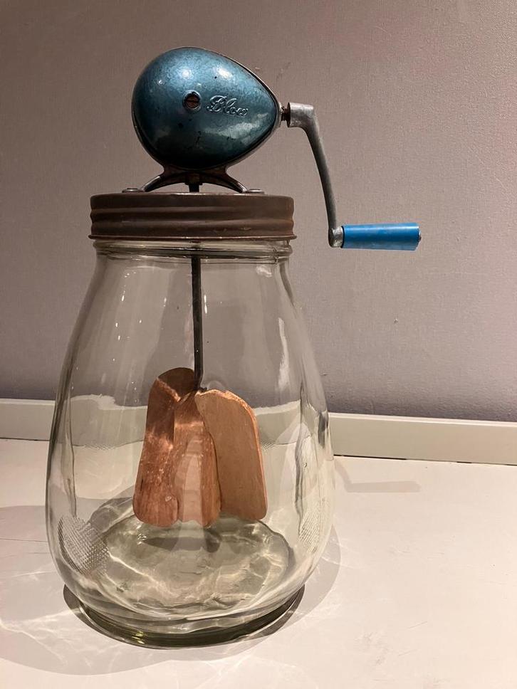 Vintage Blow Boterkarner, Antiek en Kunst, Antiek | Keukenbenodigdheden, Ophalen of Verzenden