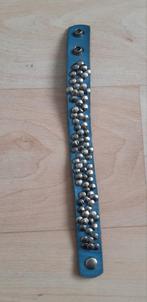 Sam Brown Cowboys bag leren armband met studs blauw, Blauw, Leer, Ophalen of Verzenden, Zo goed als nieuw