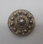 Zilveren antieke broche Zeeuwse knop nr.1158, Ophalen of Verzenden, Broche, Zilver
