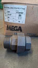 3-delige gietijzeren koppeling 11/2'' binnen/buiten Zwart, Ophalen, Nieuw, 50 tot 100 mm, Overige typen